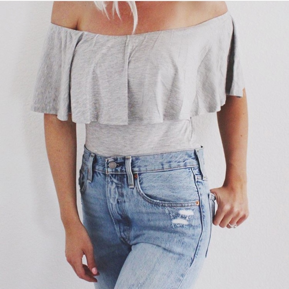 Off the shoulder bodysuit